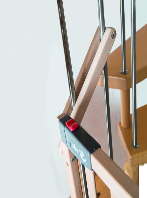 Barandilla de seguridad para escaleras en madera maciza con puerta 'Roba Safety Up' - Kiabi