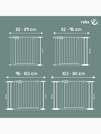 Barandilla de seguridad para puerta y escalera minimalista easySafe+ Roba