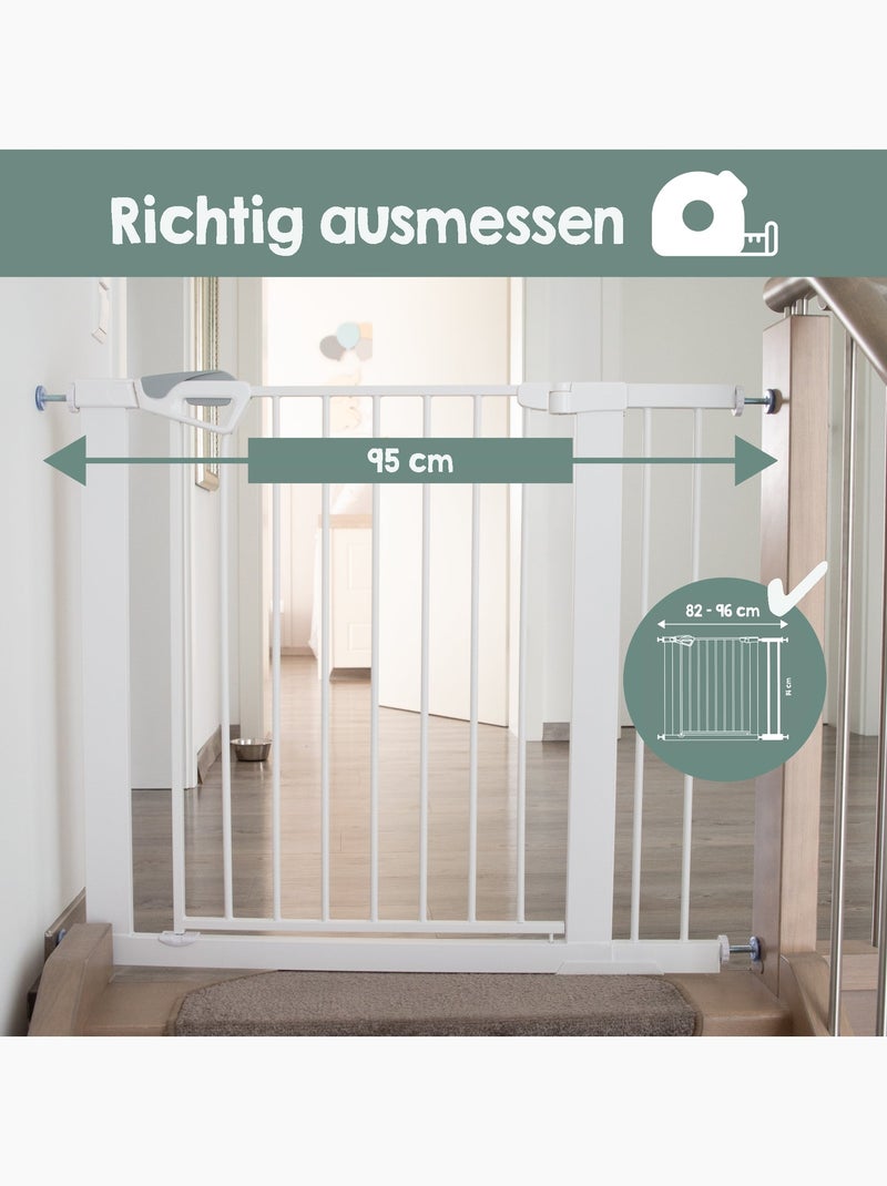 Barandilla de seguridad para puerta y escalera minimalista easySafe+ Roba Blanco - Kiabi
