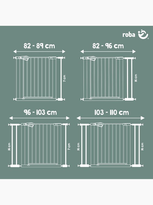 Barandilla de seguridad para puerta y escalera minimalista easySafe+ Roba - Kiabi