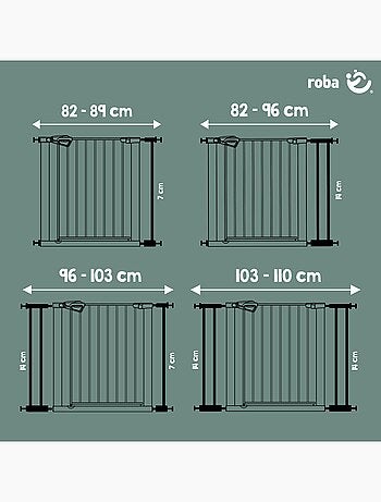 Barandilla de seguridad para puerta y escalera minimalista easySafe+ Roba