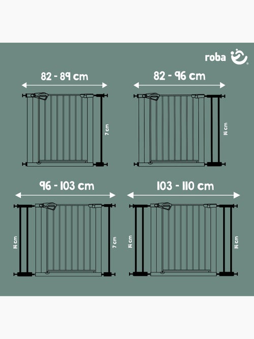 Barandilla de seguridad para puerta y escalera minimalista easySafe+ Roba - Kiabi