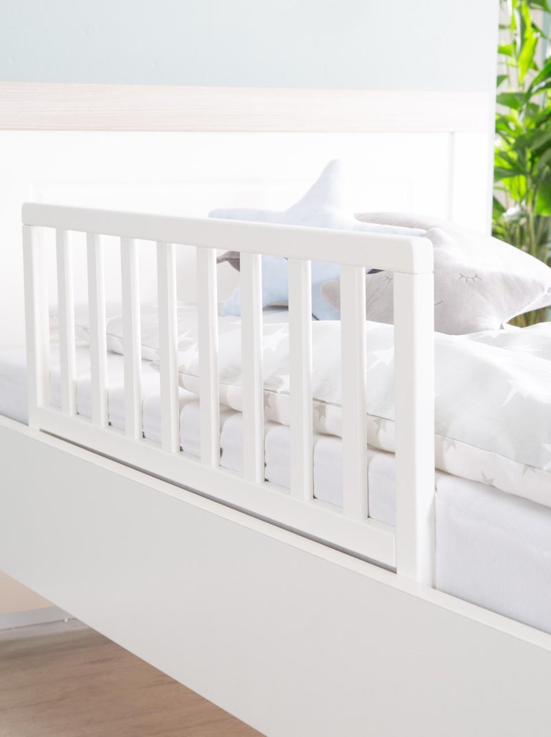 Barandilla para cama infantil en madera maciza - Protección anticaída 'Roba' Blanco - Kiabi