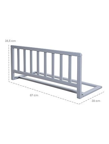 Barandilla para cama infantil en madera maciza - Protección anticaída 'Roba'