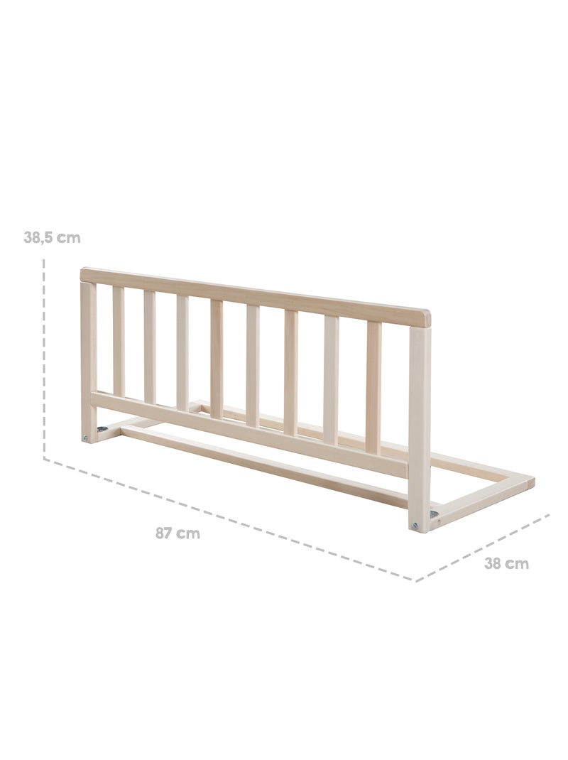 Barandilla para cama infantil en madera maciza - Protección anticaída 'Roba' Madera natural - Kiabi