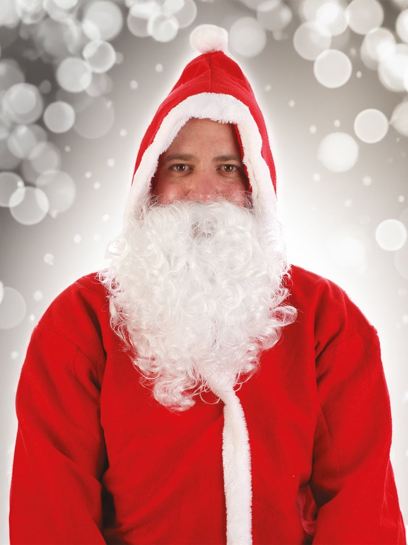 Barba de Papá Noel Blanco - Kiabi