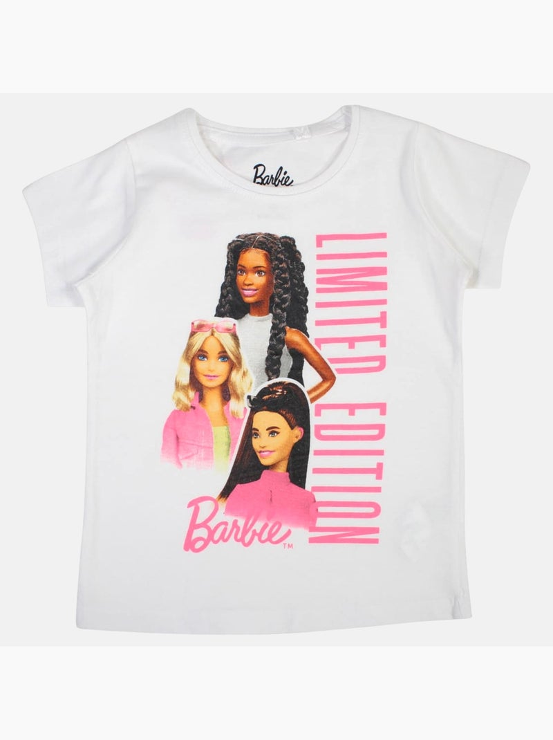 Barbie - Camiseta manga corta niña Blanco - Kiabi