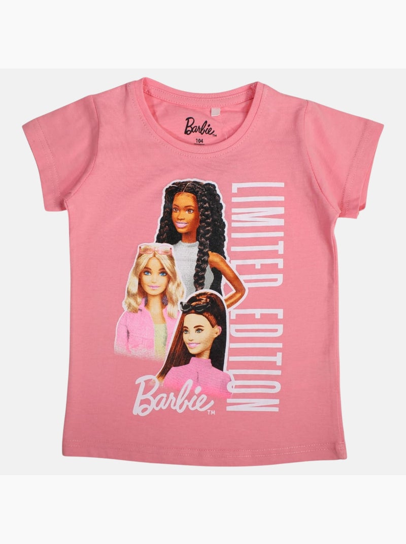 Barbie - Camiseta manga corta niña Rosa - Kiabi