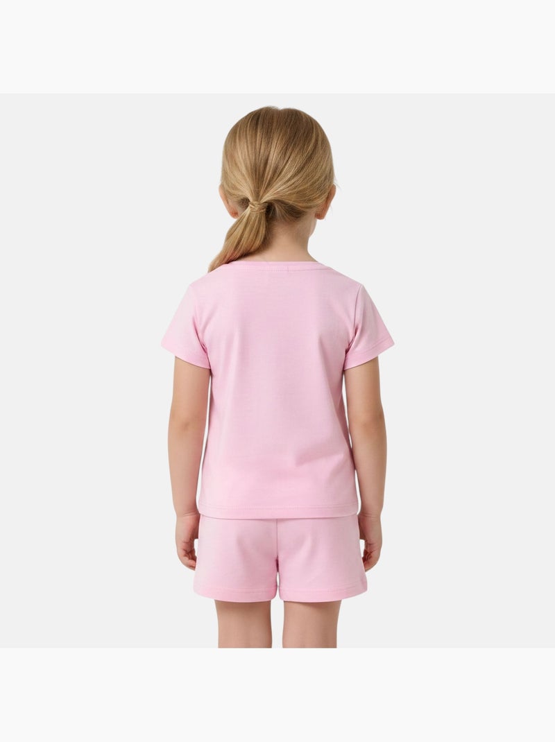 Barbie - Conjunto camiseta y short Rosa - Kiabi