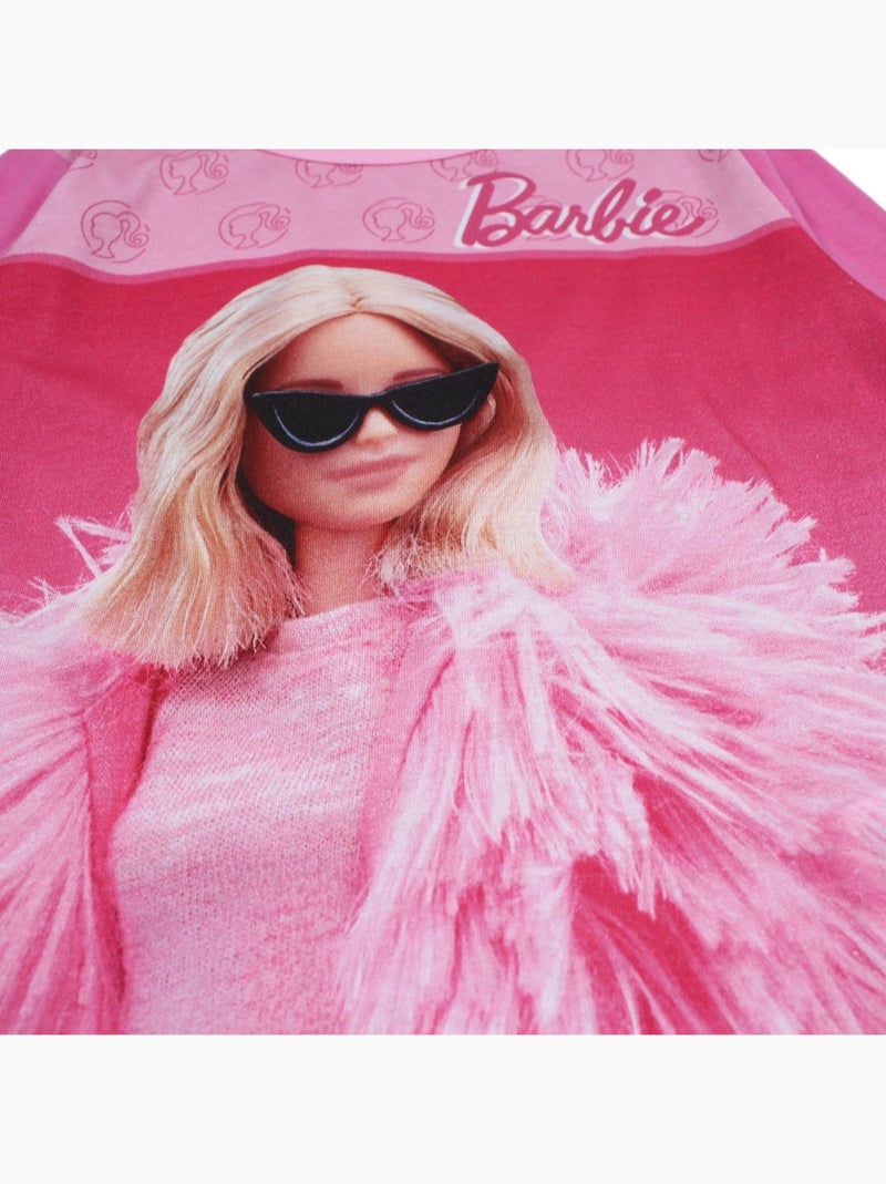 Barbie - Pijama de algodón para niña Rosa fucsia - Kiabi
