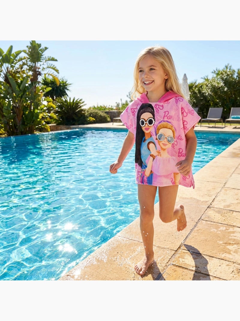Barbie - Poncho niña Rosa - Kiabi