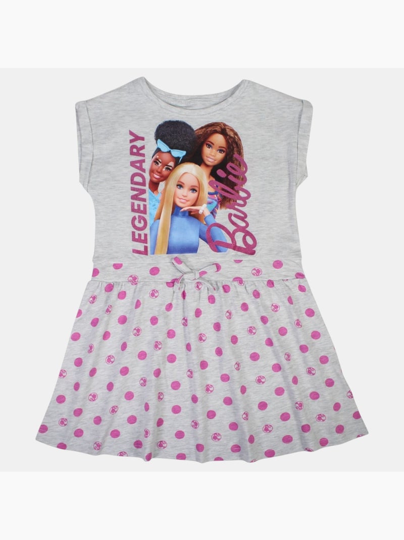 Barbie - Vestido niña Gris - Kiabi
