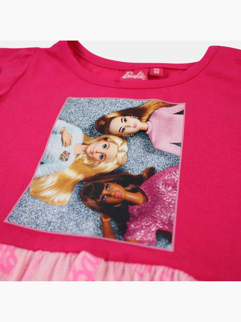 Barbie - Vestido Rosa fucsia - Kiabi
