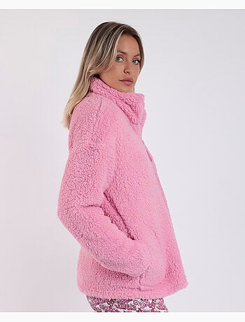 BARBIE Bata Manga Larga Calentita Borreguito Sweet para Mujer