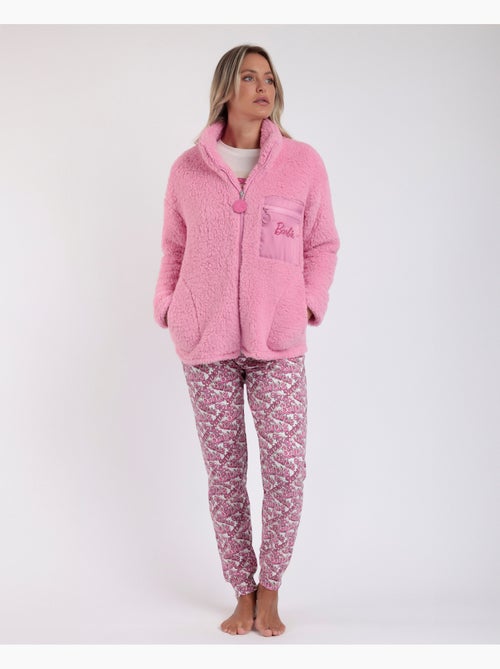 BARBIE Bata Manga Larga Calentita Borreguito Sweet para Mujer - Kiabi BARBIE Bata Manga Larga Calentita Borreguito Sweet para Mujer - Kiabi