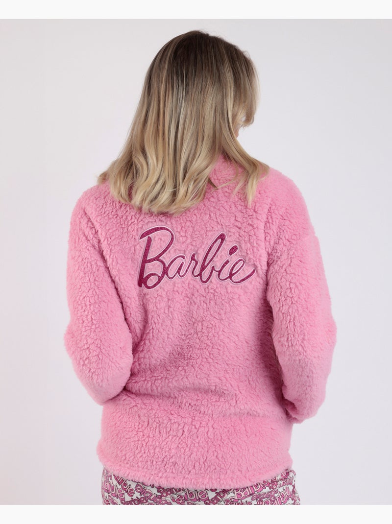 BARBIE Bata Manga Larga Calentita Borreguito Sweet para Mujer Rosa - Kiabi
