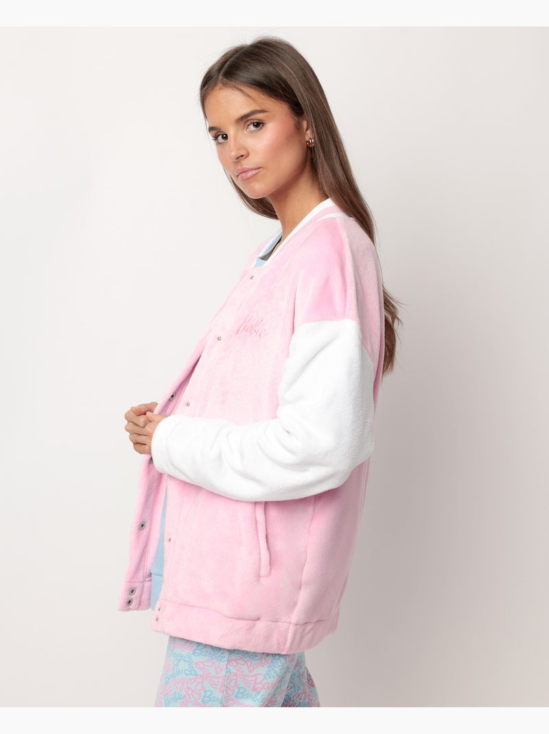 BARBIE Bata Manga Larga Calentita Dream Barbie para Mujer Rosa - Kiabi