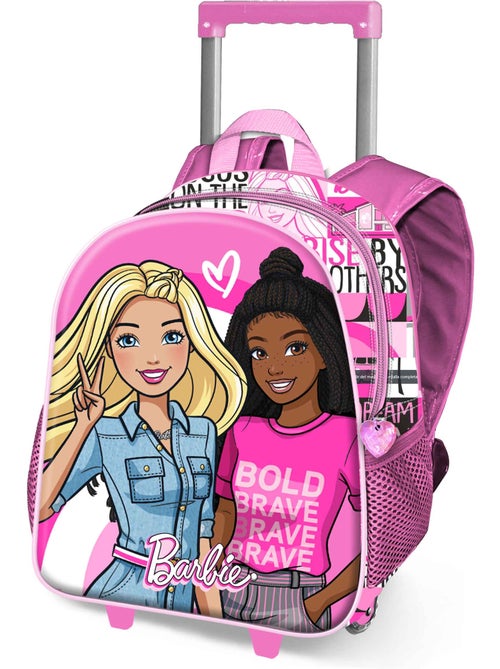 Barbie Brave Mochila 3D con Ruedas Pequeña, Rosa - Kiabi Barbie Brave Mochila 3D con Ruedas Pequeña, Rosa - Kiabi