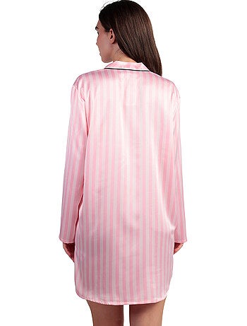 BARBIE Camisola Manga Larga Abierta Satinada Elegant Barbie para Mujer