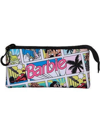 Barbie comic estuche portatodo triple, multicolor
