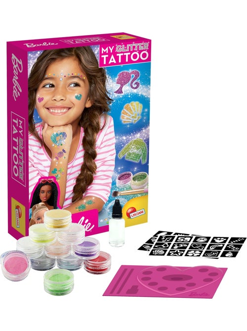 Barbie estudio de tatuajes brillantes c/plantillas y gemas adhesivas - Kiabi Barbie estudio de tatuajes brillantes c/plantillas y gemas adhesivas - Kiabi