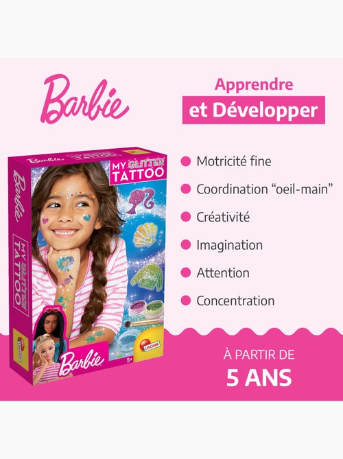 Barbie estudio de tatuajes brillantes c/plantillas y gemas adhesivas - Kiabi Barbie estudio de tatuajes brillantes c/plantillas y gemas adhesivas - Kiabi