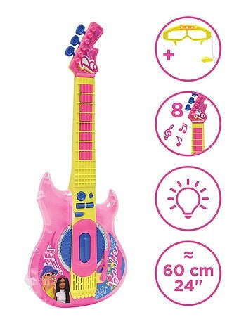 Barbie iluminación electrónica guitarrara con micrófono en forma de gafas