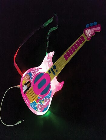 Barbie iluminación electrónica guitarrara con micrófono en forma de gafas