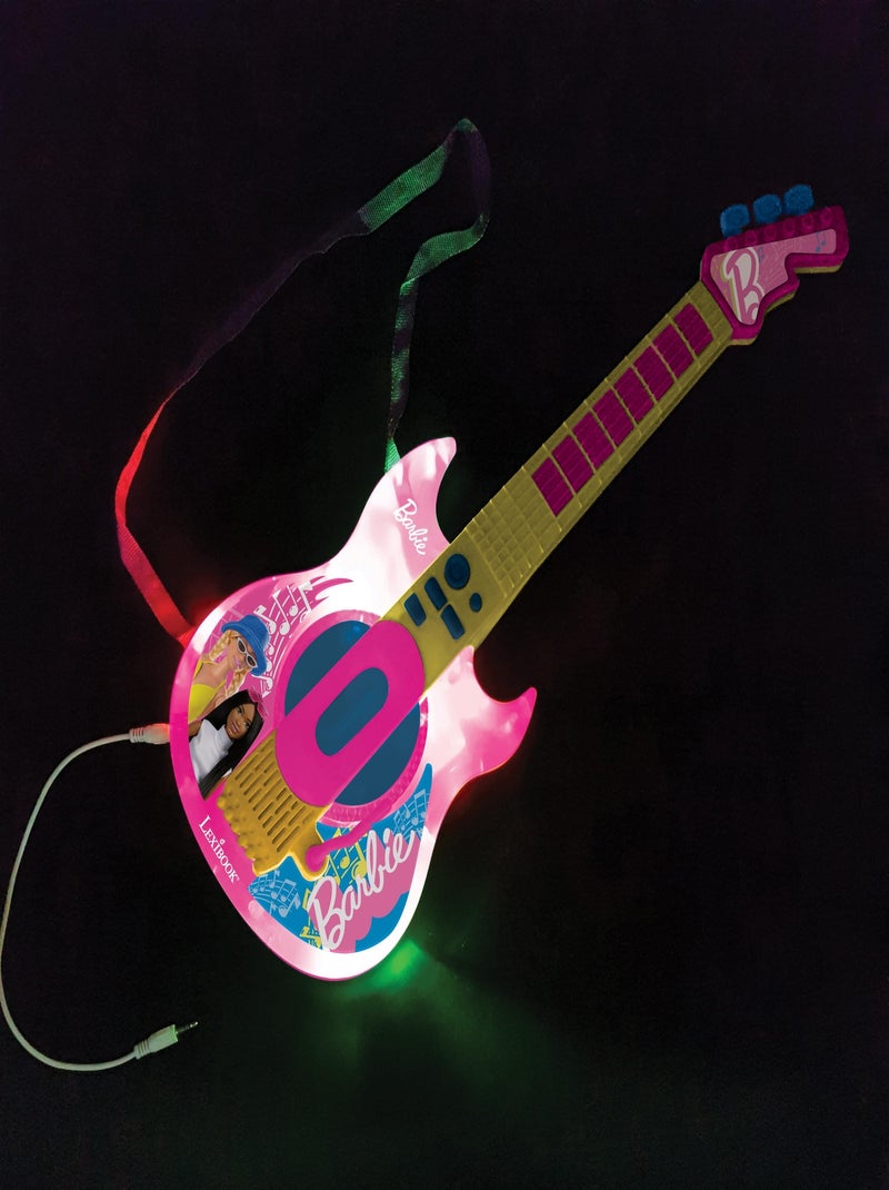 Barbie Iluminación Electrónica Guitarrara con Micrófono en forma de gafas Rosa - Kiabi