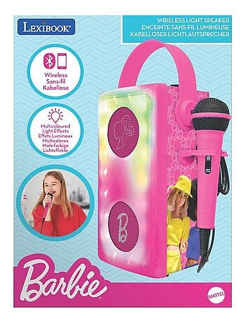 Barbie luminous potente altavoz bluetooth® con micrófono