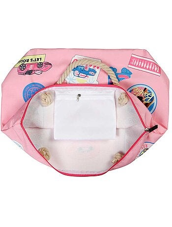 Barbie Malibu Bolsa de Playa Soleil, Rosa