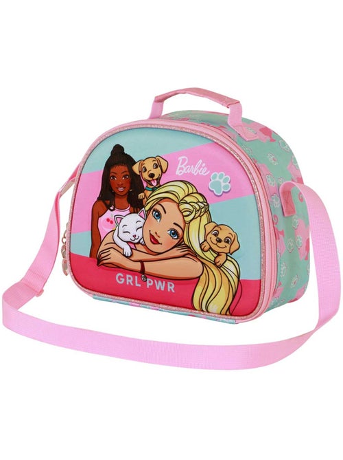 Barbie Pets Bolsa Portamerienda 3D, Rosa - Kiabi Barbie Pets Bolsa Portamerienda 3D, Rosa - Kiabi