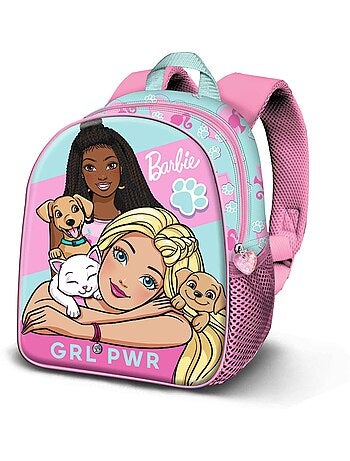 Barbie Pets Mochila Basic, Rosa