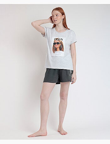 BARBIE Pijama Manga Corta Forever Icon para Mujer