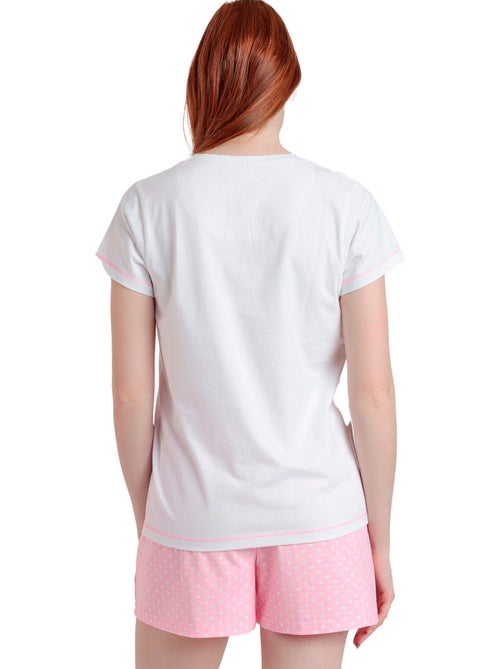 BARBIE Pijama Manga Corta She Just Shines para Mujer - Kiabi BARBIE Pijama Manga Corta She Just Shines para Mujer - Kiabi