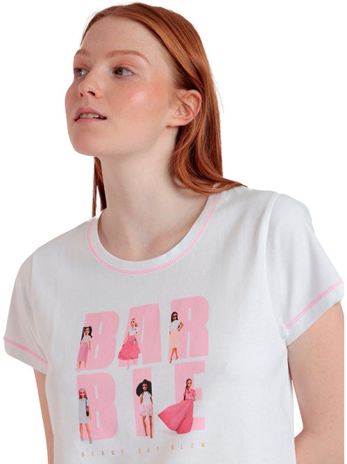 BARBIE Pijama Manga Corta She Just Shines para Mujer - Kiabi BARBIE Pijama Manga Corta She Just Shines para Mujer - Kiabi