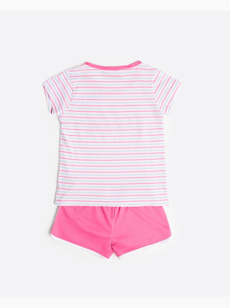 BARBIE Pijama Manga Corta Surf Girl para Niña Rosa - Kiabi