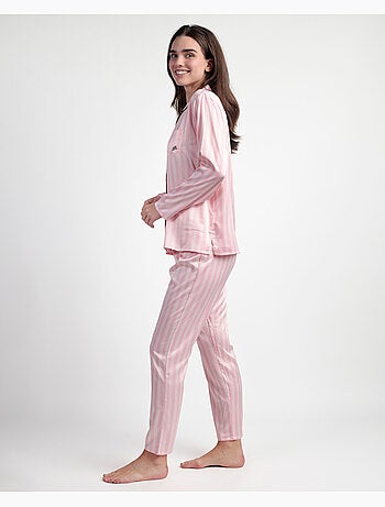 BARBIE Pijama Manga Larga Abierto Satinado Elegant Barbie para Mujer