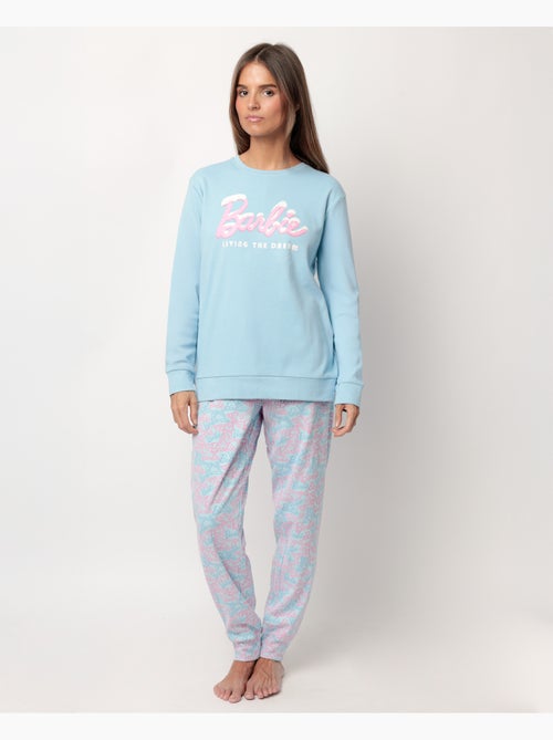 BARBIE Pijama Manga Larga Apres Ski para Mujer - Kiabi BARBIE Pijama Manga Larga Apres Ski para Mujer - Kiabi