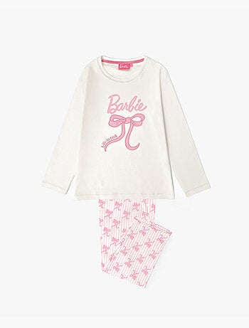 BARBIE Pijama Manga Larga Coquette Barbie para Niña