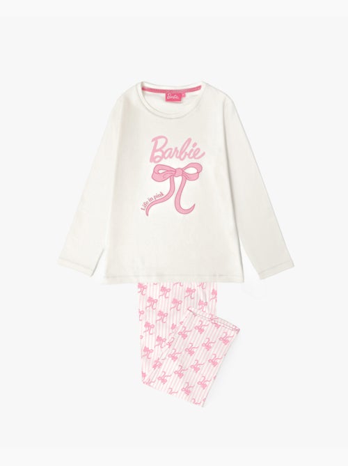BARBIE Pijama Manga Larga Coquette Barbie para Niña - Kiabi BARBIE Pijama Manga Larga Coquette Barbie para Niña - Kiabi