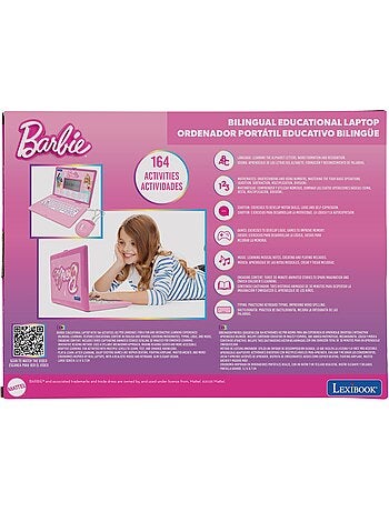 Barbie puertoátil educativo bilingüe con 164 actividades (EN/ES)