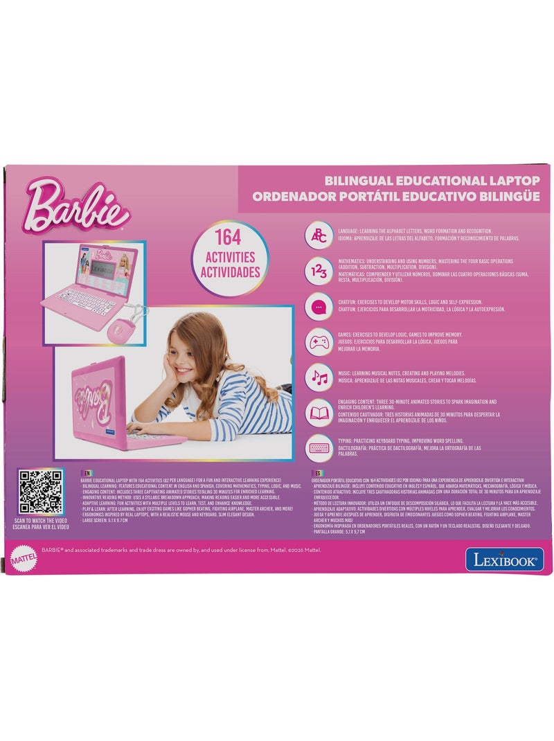 Barbie puertoátil educativo bilingüe con 164 actividades (EN/ES) Rosa - Kiabi