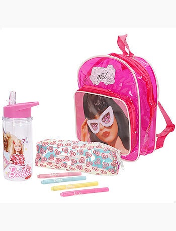 Barbie set de accesorios con mochila para colorear