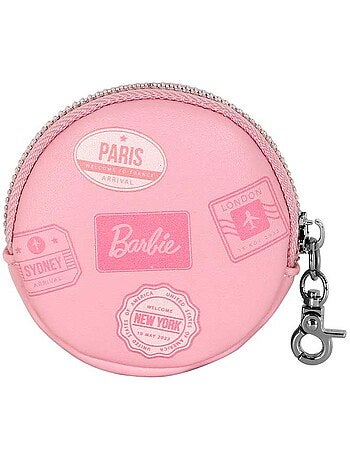 Barbie travel monedero cookie, rosa