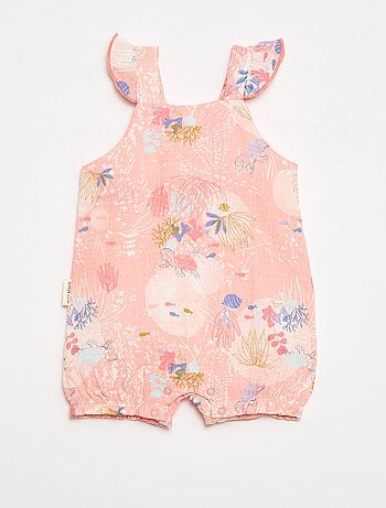 Barboteuse de gasa de algodón 'Petit Béguin'