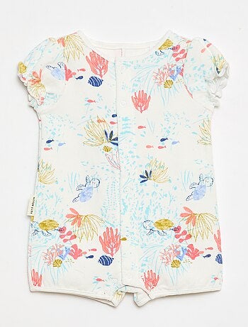 Barboteuse de manga corta 'Petit Béguin'