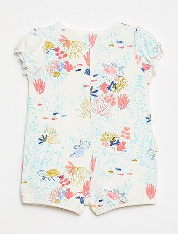 Barboteuse de manga corta 'Petit Béguin'