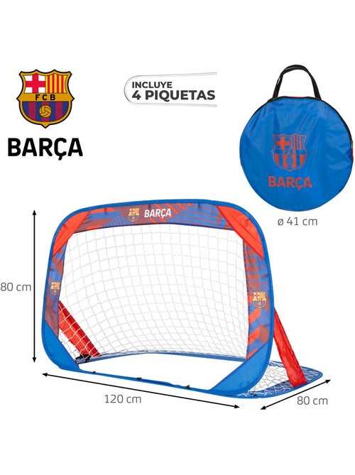 Barça portería 4 en 1 pop-up con diana 120x80x80 cm - Kiabi