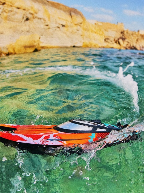 Barco radiocontrolado - OVERMAX - X-Tide - 25 km/h - 2 x 17 min - Kiabi